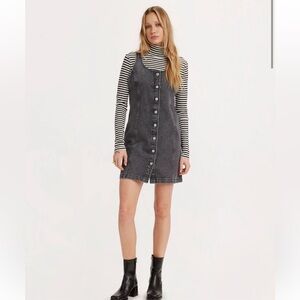 Tuli Levi's Charcoal Denim Mini Dress Sz.XS